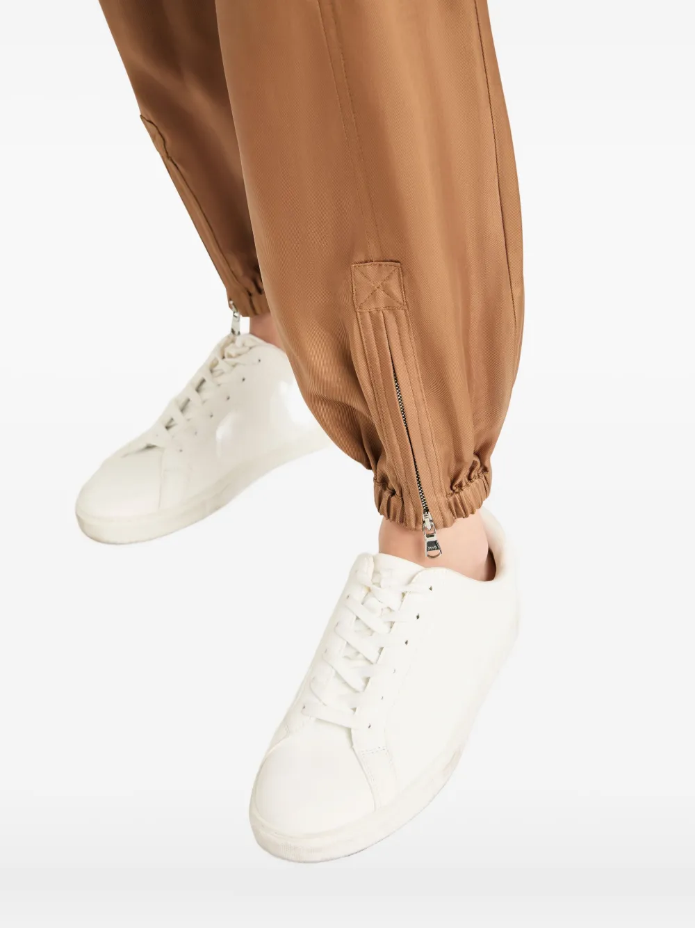 Cinq A Sept Raven elasticated-waist cargo trousers Bruin