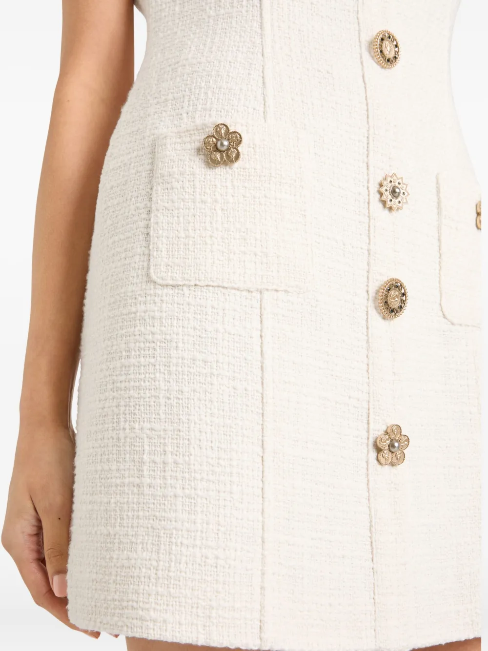 Cinq A Sept Gold Coin Randi jurk Beige