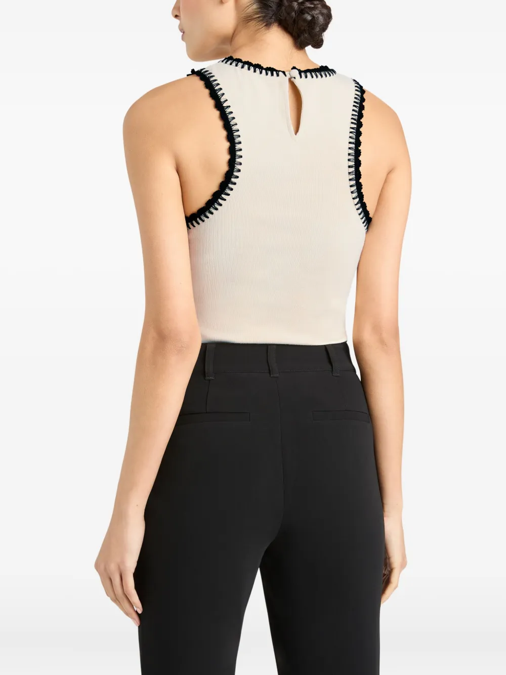 Cinq A Sept Lizzie crochet-trim top Wit