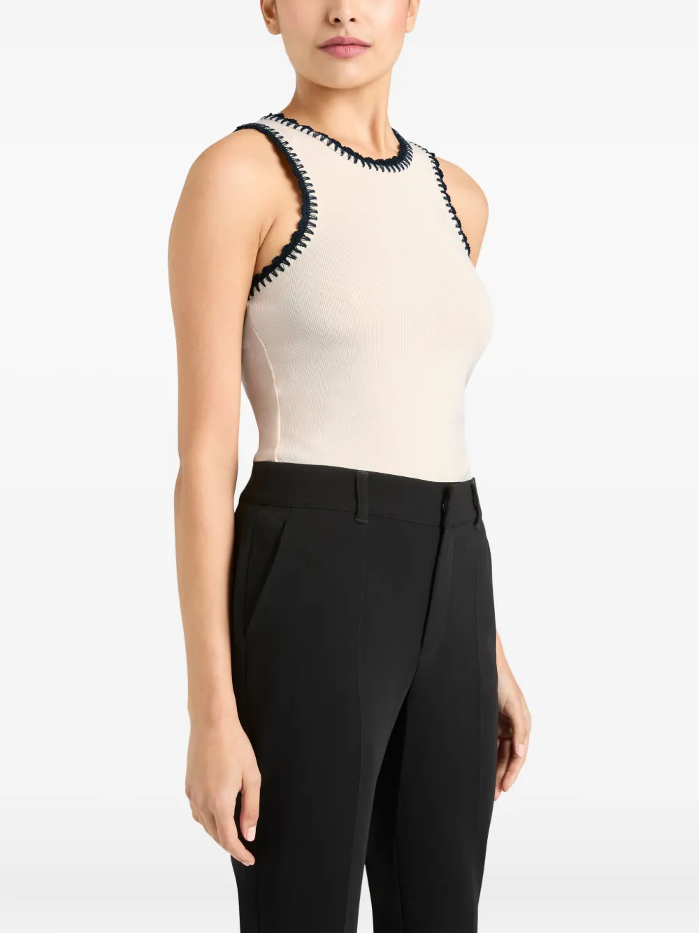 Cinq A Sept Lizzie crochet-trim top Wit
