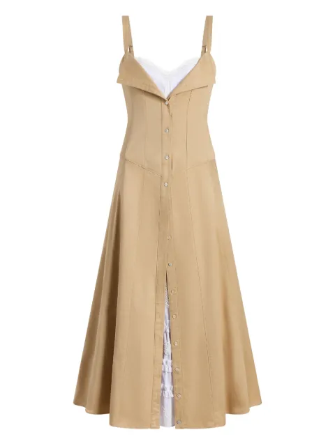 Cinq A Sept Lucil button-front midi dress