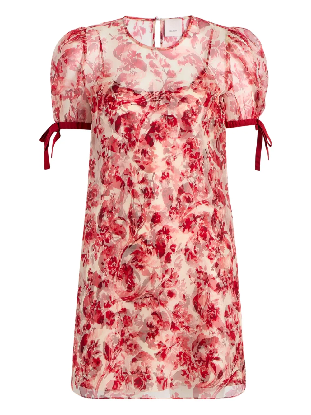 Cinq A Sept Abito corto a fiori Junette - Rosso