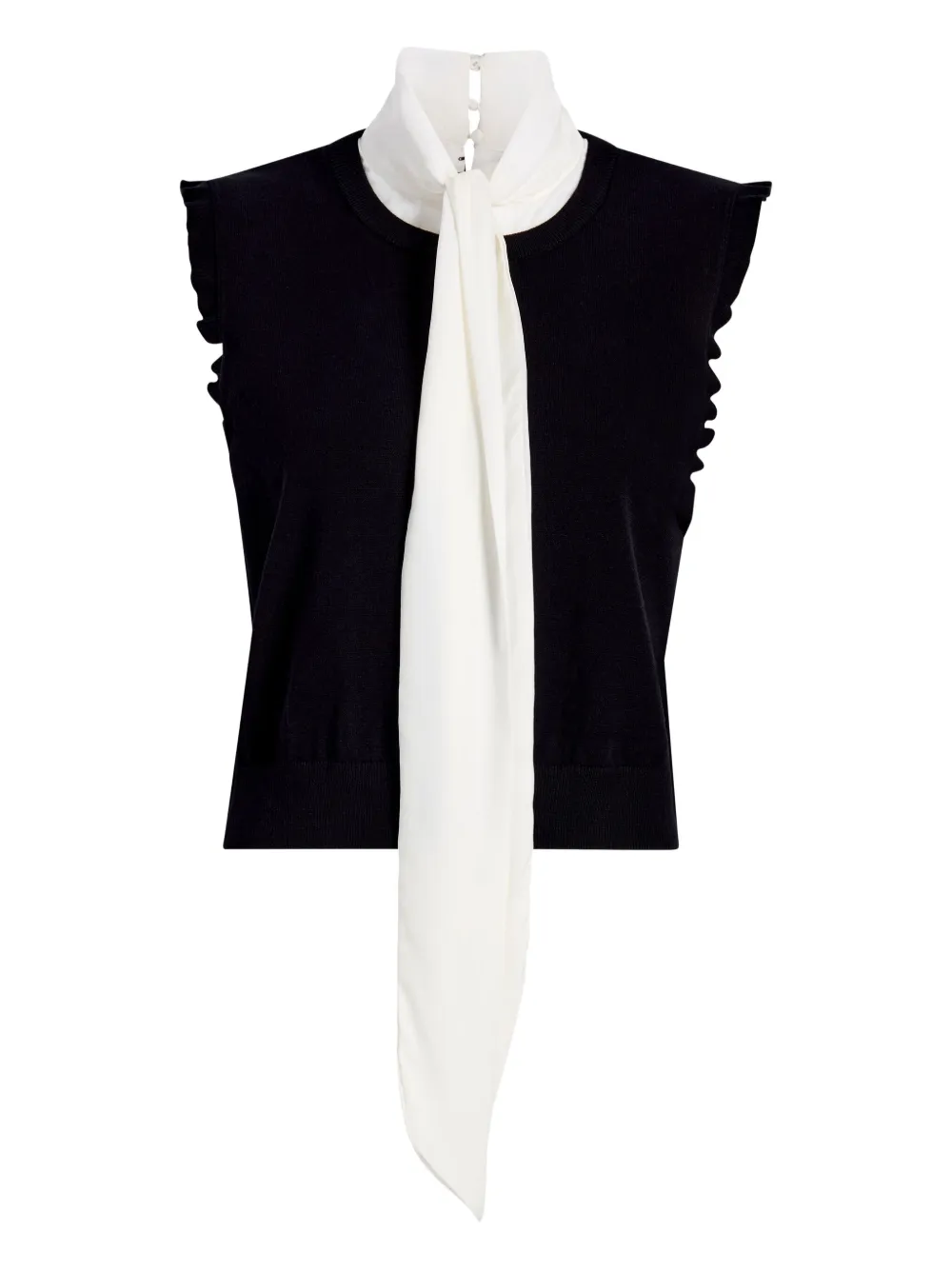 Cinq A Sept Chiara neck-tie top Zwart