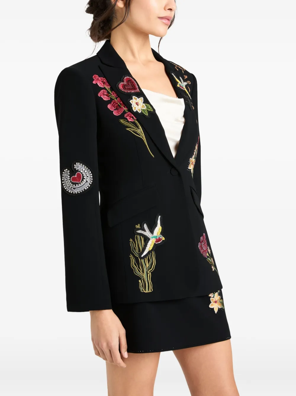 Cinq A Sept Amour blazer verfraaid met borduurwerk Zwart