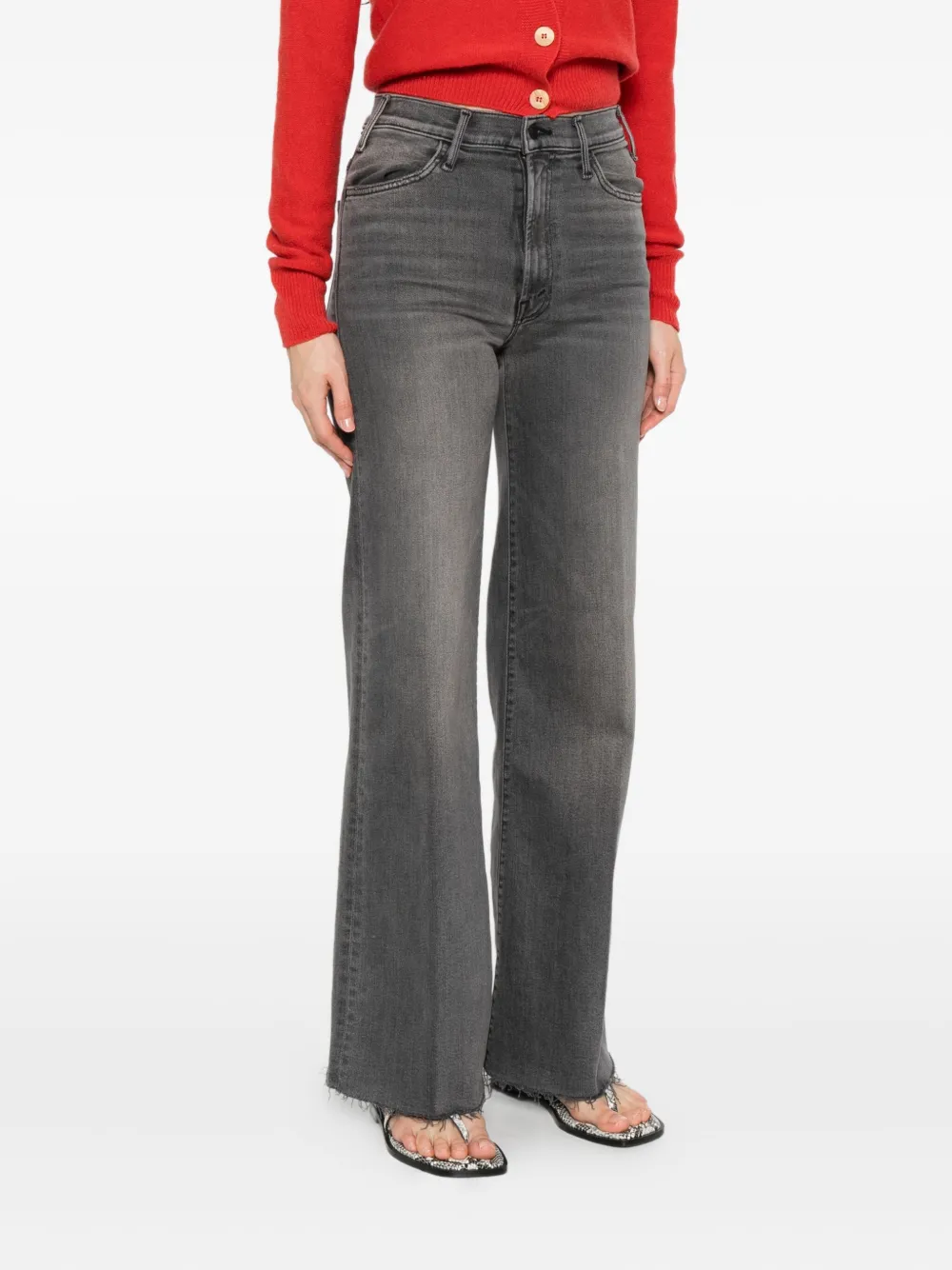 MOTHER frayed jeans Grijs