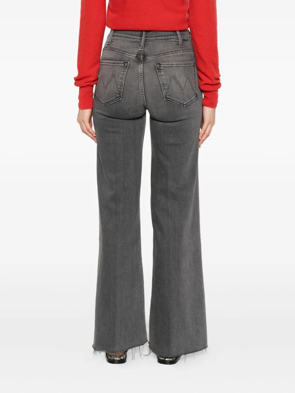MOTHER frayed jeans Grijs