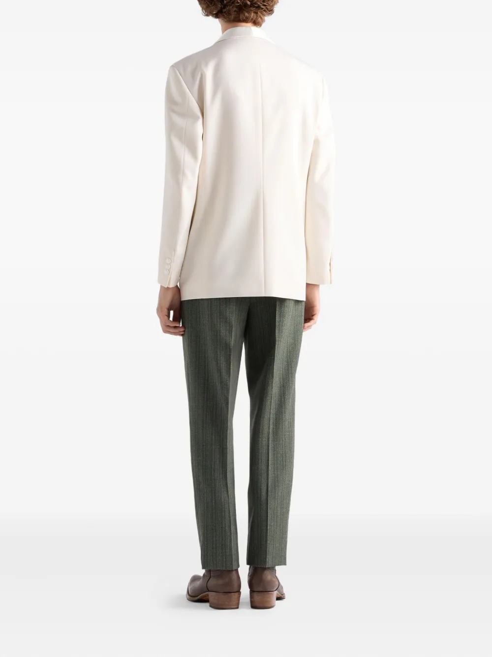 Prada Wollen broek Groen