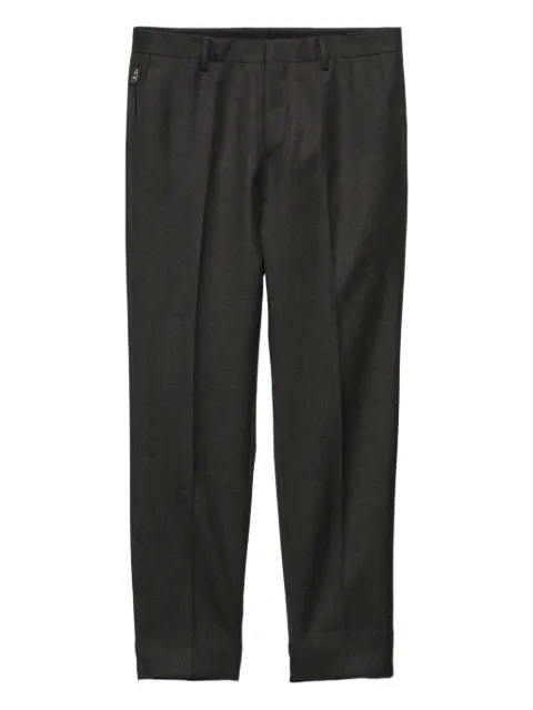 Prada pressed-crease wool trousers