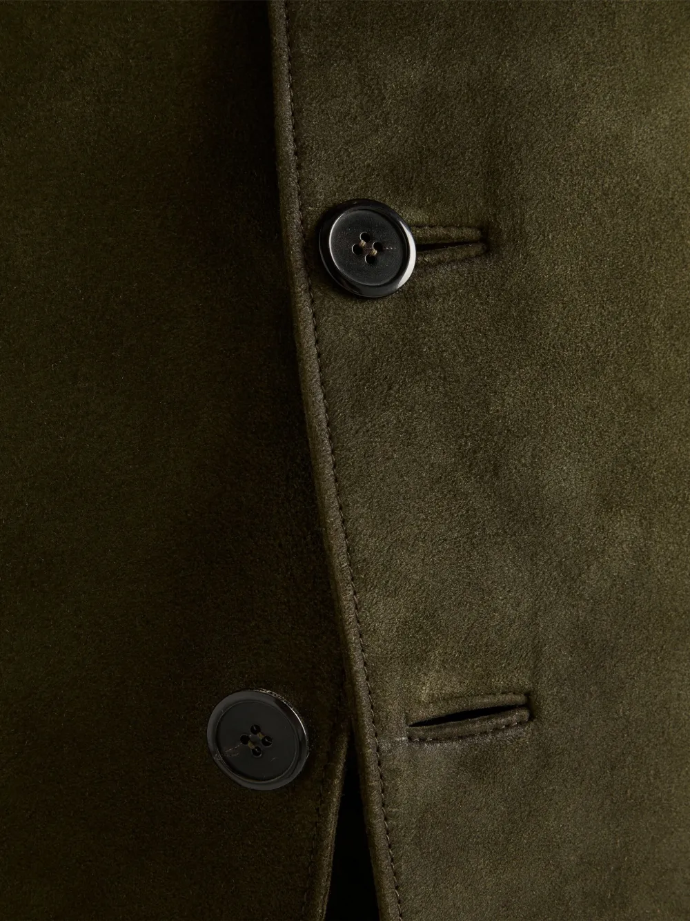 Prada Blazer met gekerfde revers en drie knopen Groen