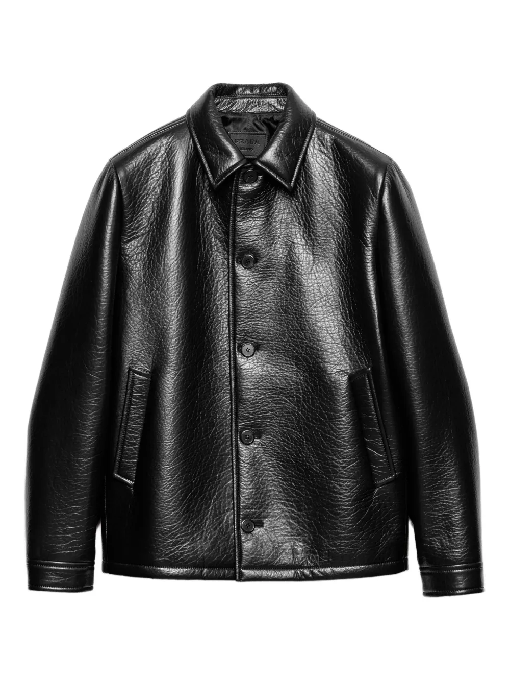 Prada leather jacket | Black | Image 1