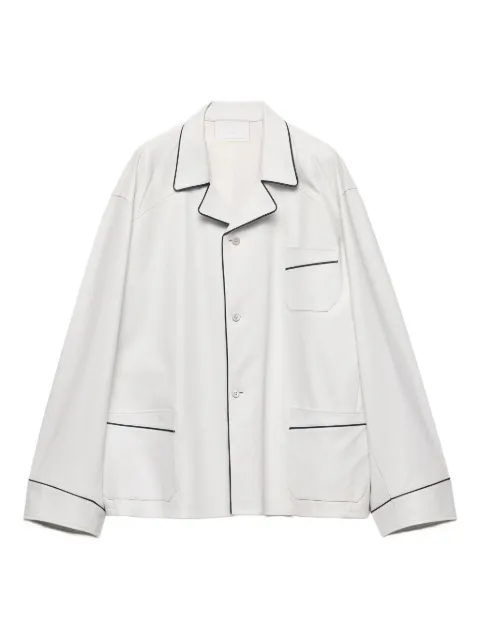 Prada leather shirt 