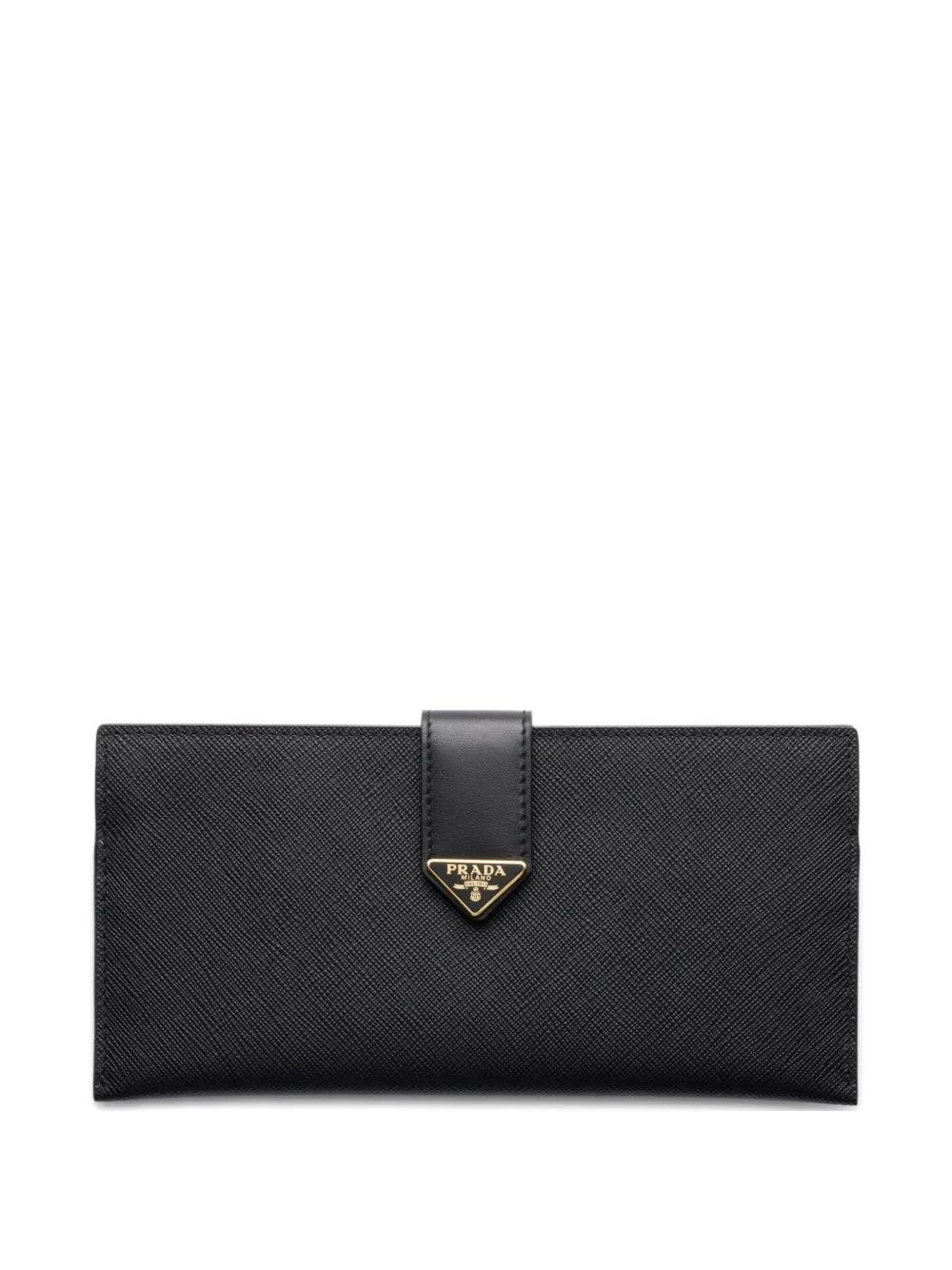 Prada Portemonnee met logo Zwart