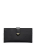 Prada triangle-logo wallet - Black