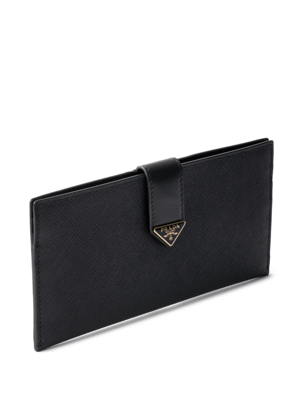 Prada Portemonnee met logo Zwart