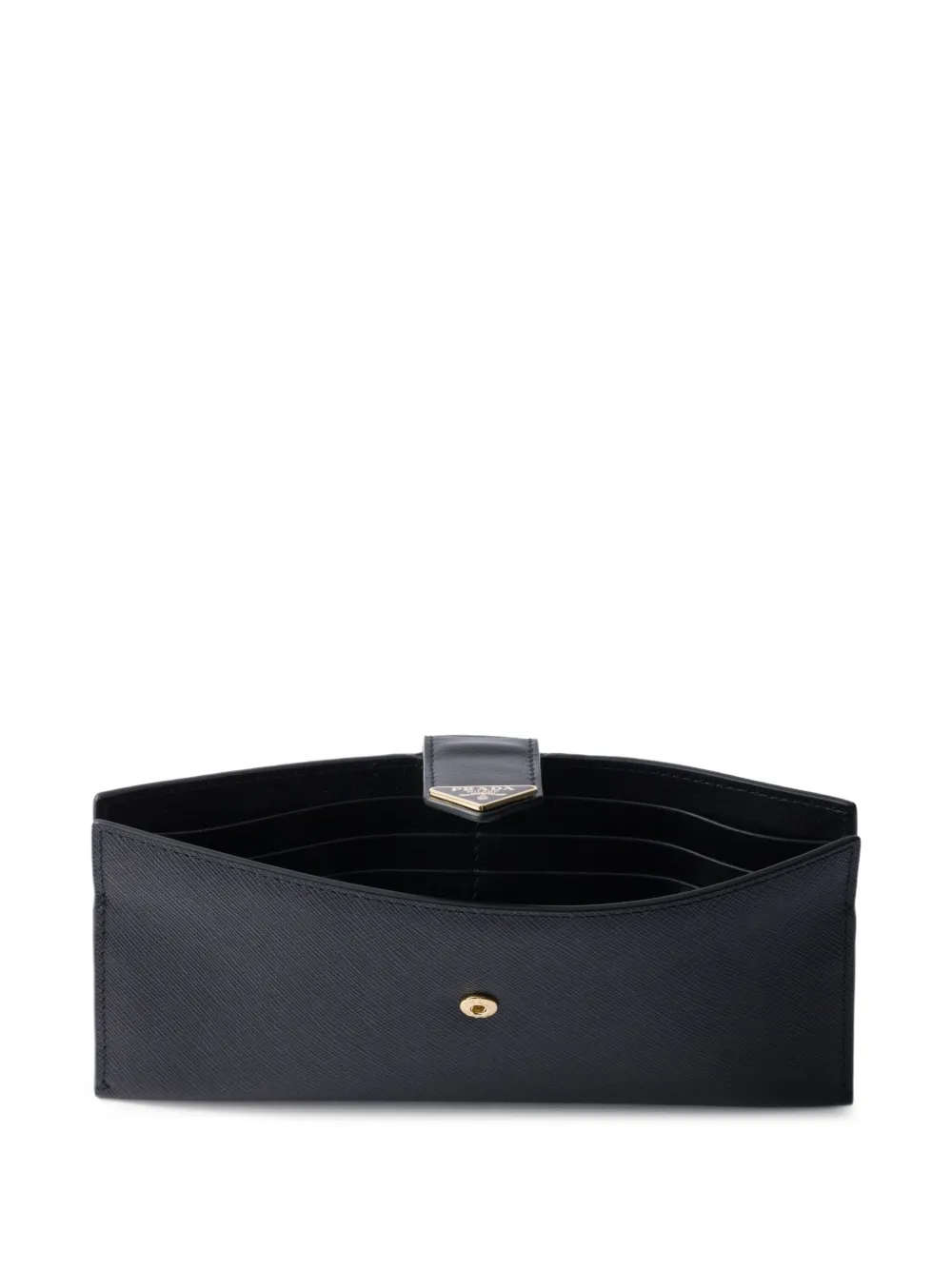 Prada Portemonnee met logo Zwart