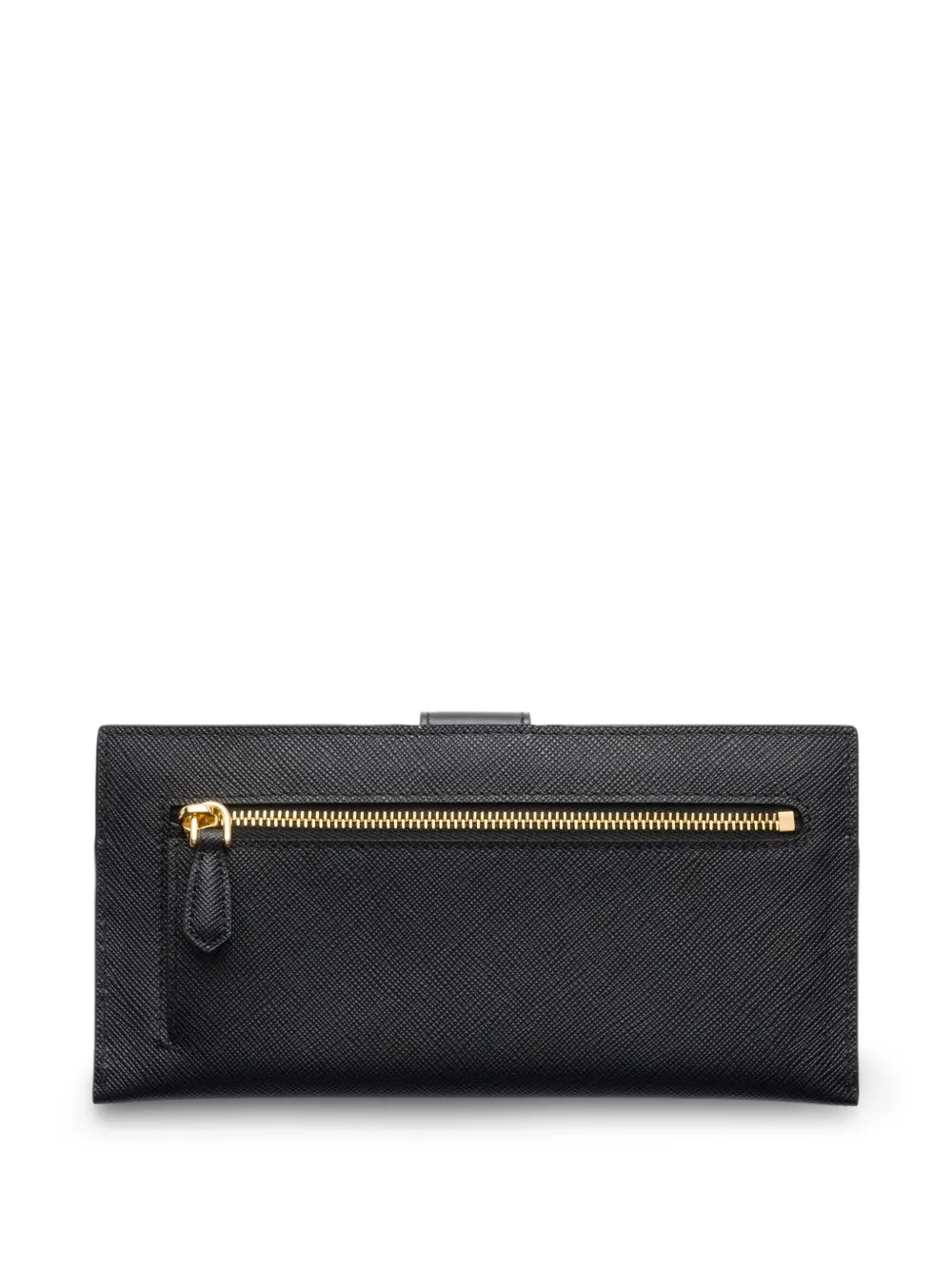Prada Portemonnee met logo Zwart