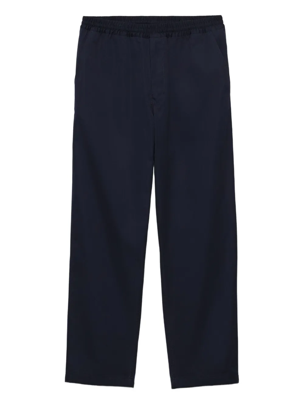 Prada elasticated-waistband straight trousers Blauw