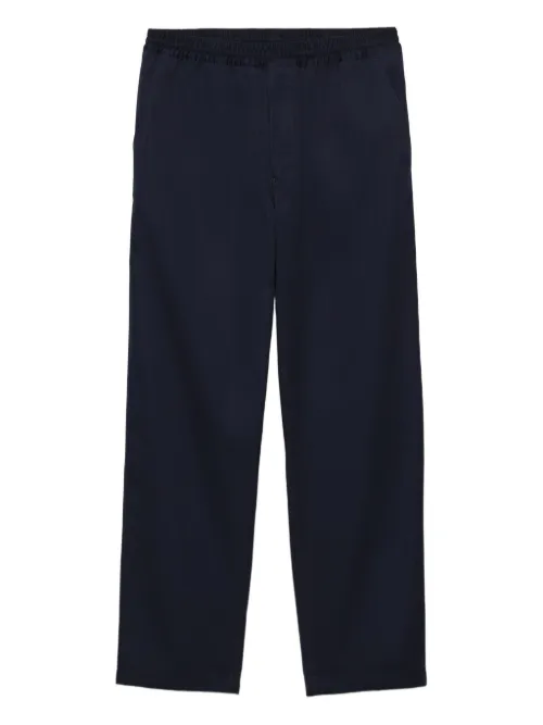 Pantalon droit à taille élastiquée - Prada - Modalova