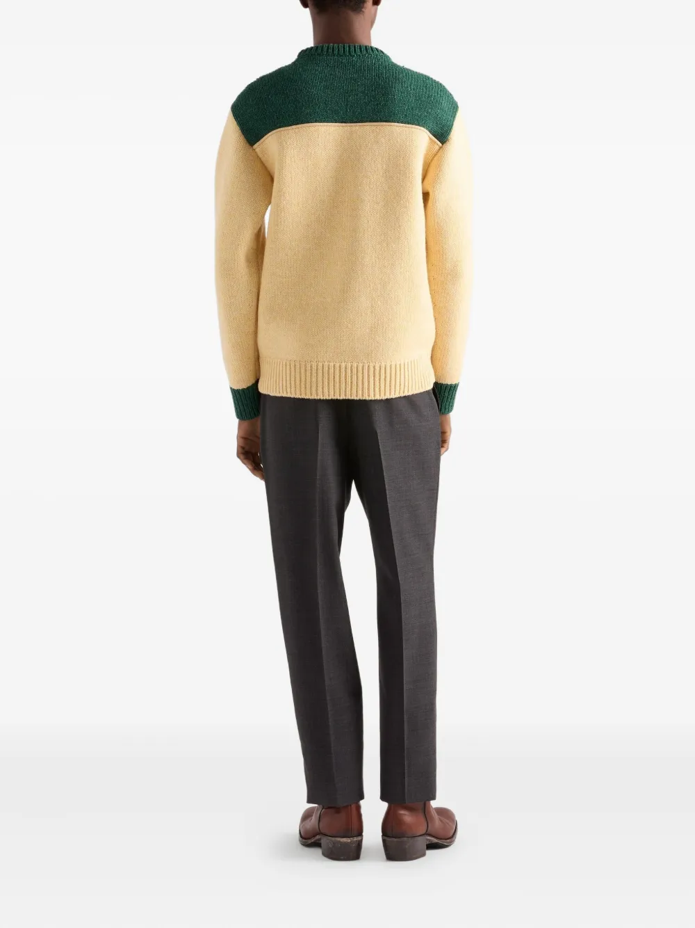 Prada Wollen broek Grijs