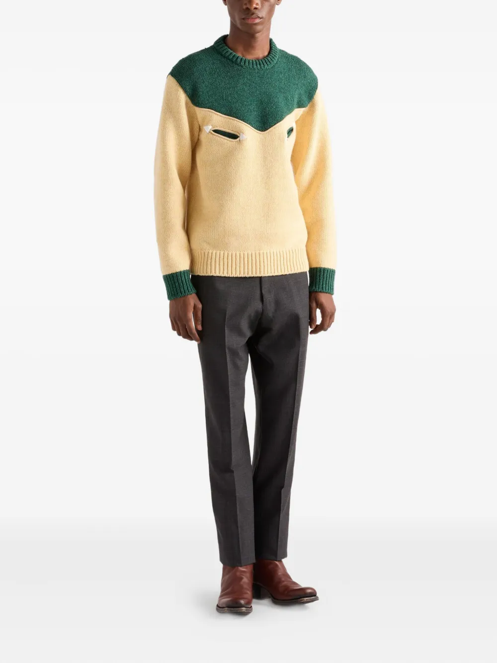 Prada Wollen broek - Grijs