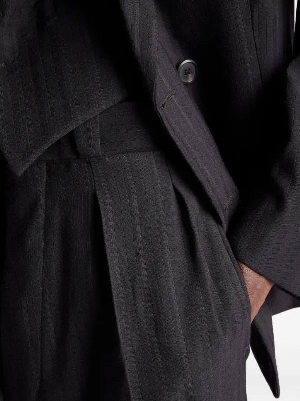 パンツ PRADA stripe slacks pants Prada Wool Pinstripe Pants | Blue | FARFETCH