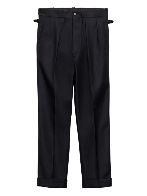 Prada Pleated Trousers | Blue | FARFETCH
