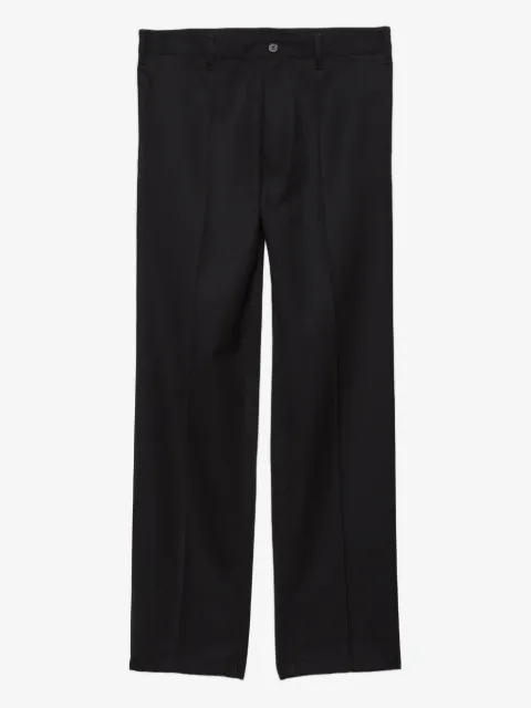 Prada triangle-logo wool trousers