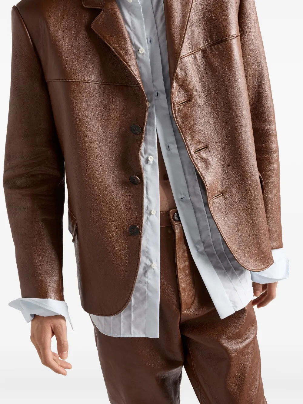 Prada Bomberjack met rits Bruin