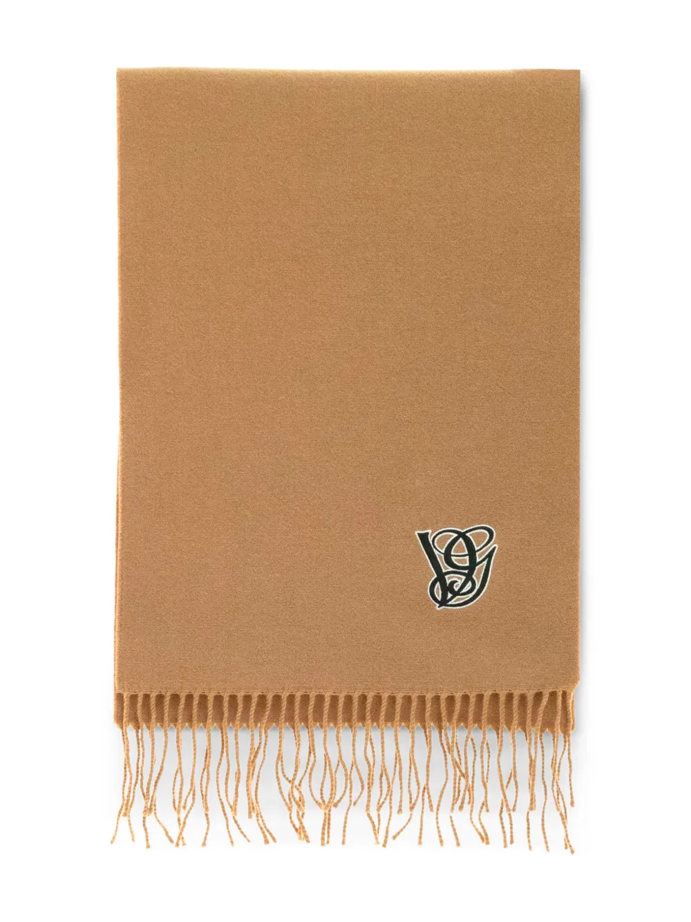 Valentino Garavani Sjaal met geborduurd logo Beige