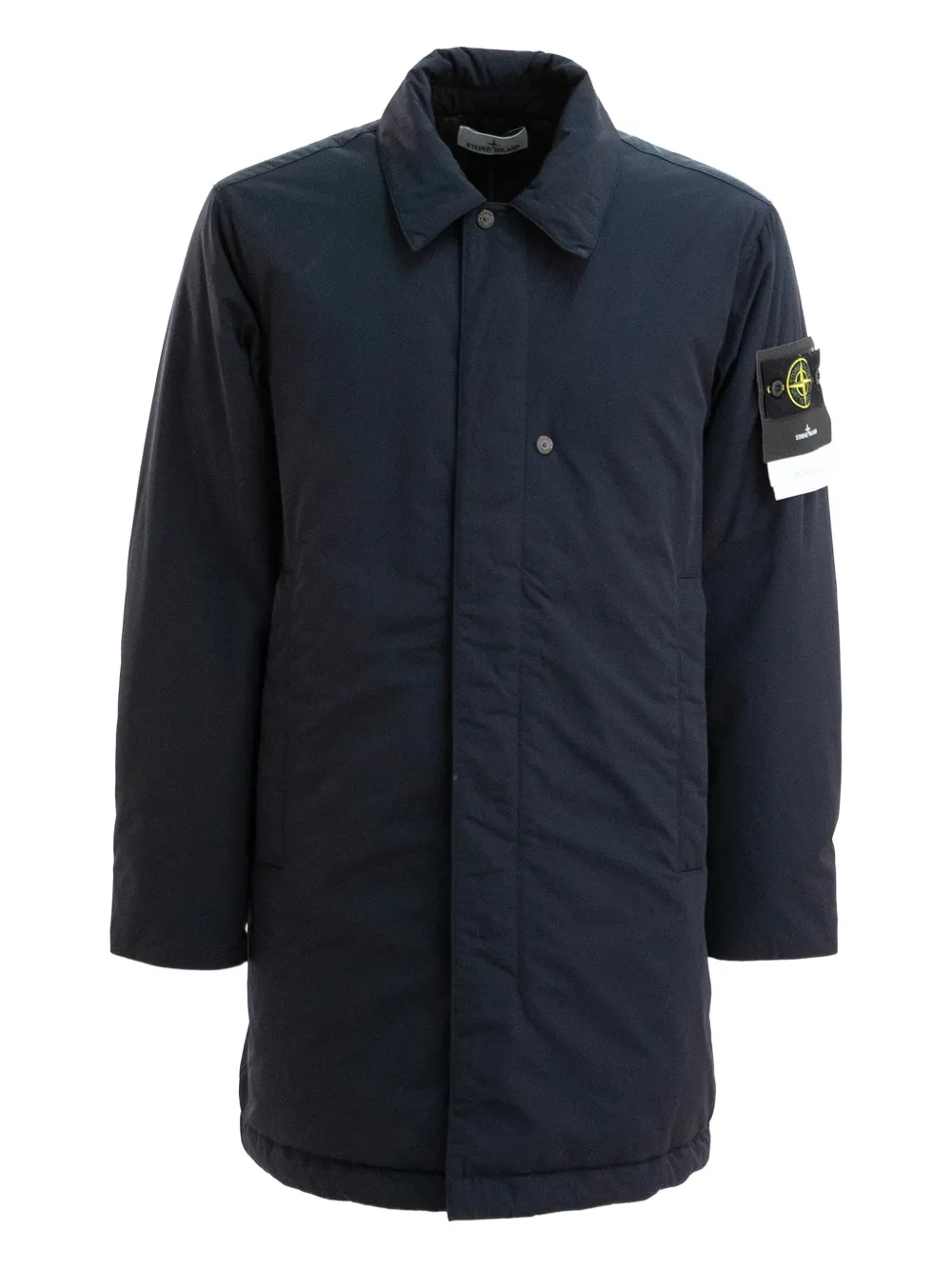 Stone Island Jack met Compass-logopatch en knopen Blauw