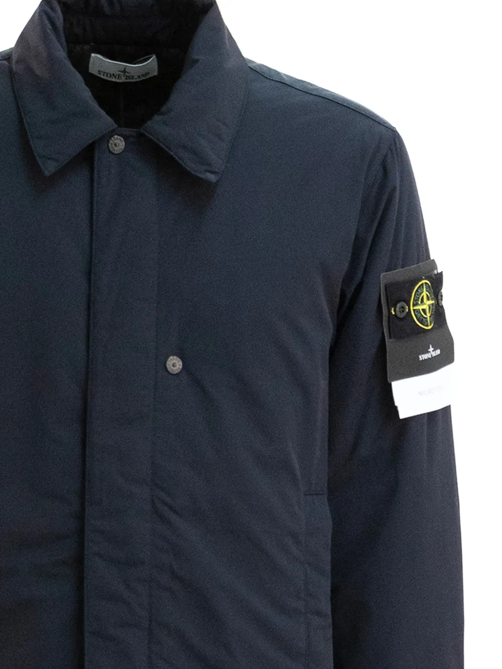 Stone Island Jack met Compass-logopatch en knopen Blauw