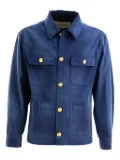 Valentino Garavani gold-button flap-pocket jacket - Blue
