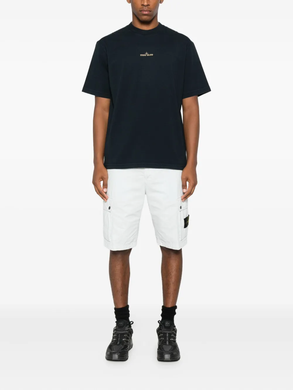 Stone Island logo-patch cargo shorts | Cargo Shorts | Image 2