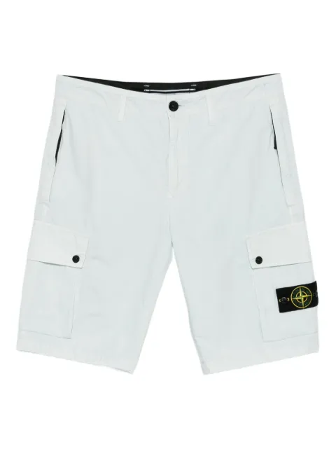 Stone Island Bermuda cargo com patch de logo