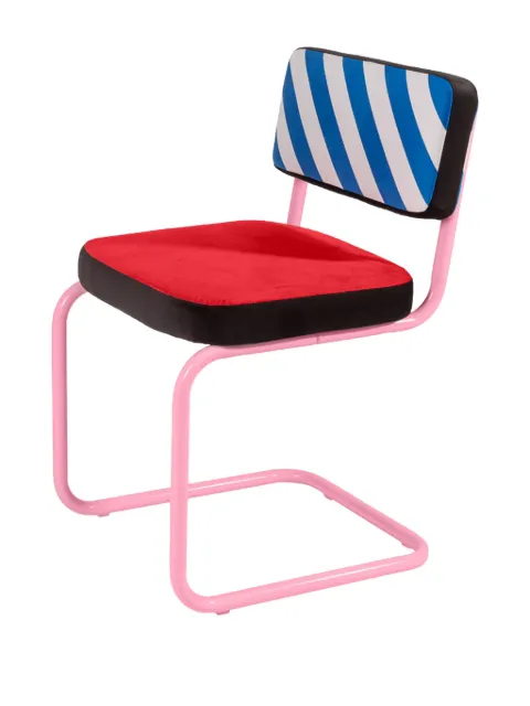 Seletti striped-upholstered chair