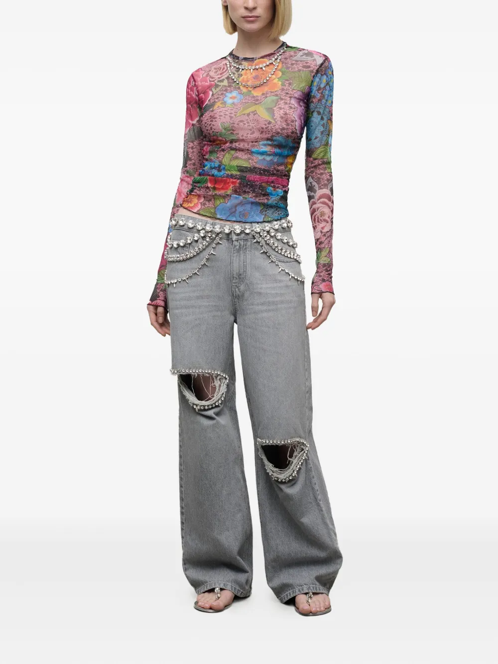 AREA floral-print top | Vests & Tank Tops | Image 2