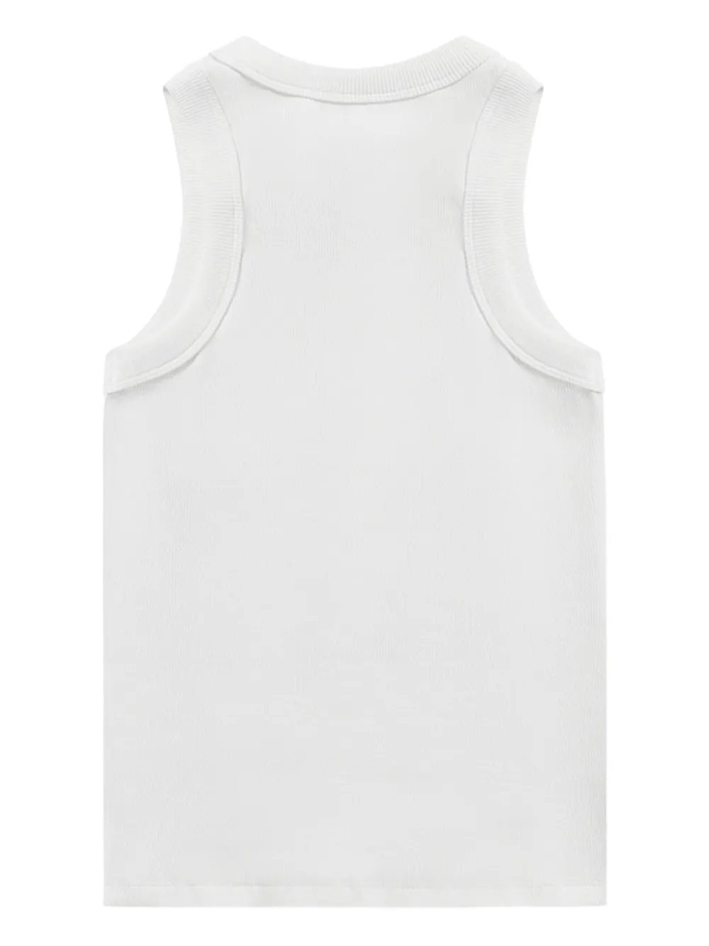 AREA Tanktop verfraaid met kristallen Wit