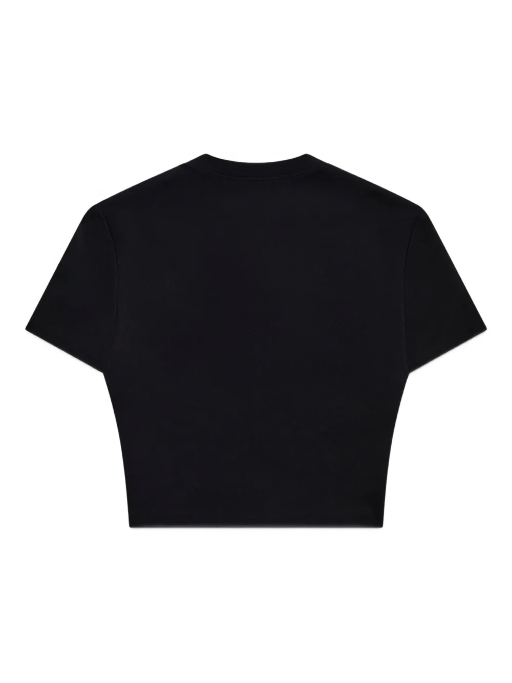 AREA crystal-flower T-shirt Zwart