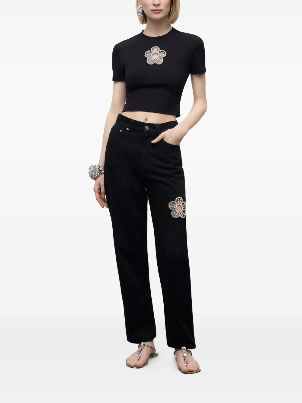 AREA crystal-flower T-shirt | T-Shirts & Jersey Shirts | Image 2
