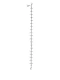 AREA crystal-embellished wallet chain - Silver