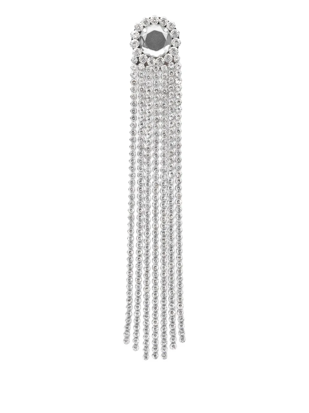 AREA crystal-fringe ponytail holder | Silver | Image 1