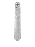 AREA crystal-fringe ponytail holder - Silver