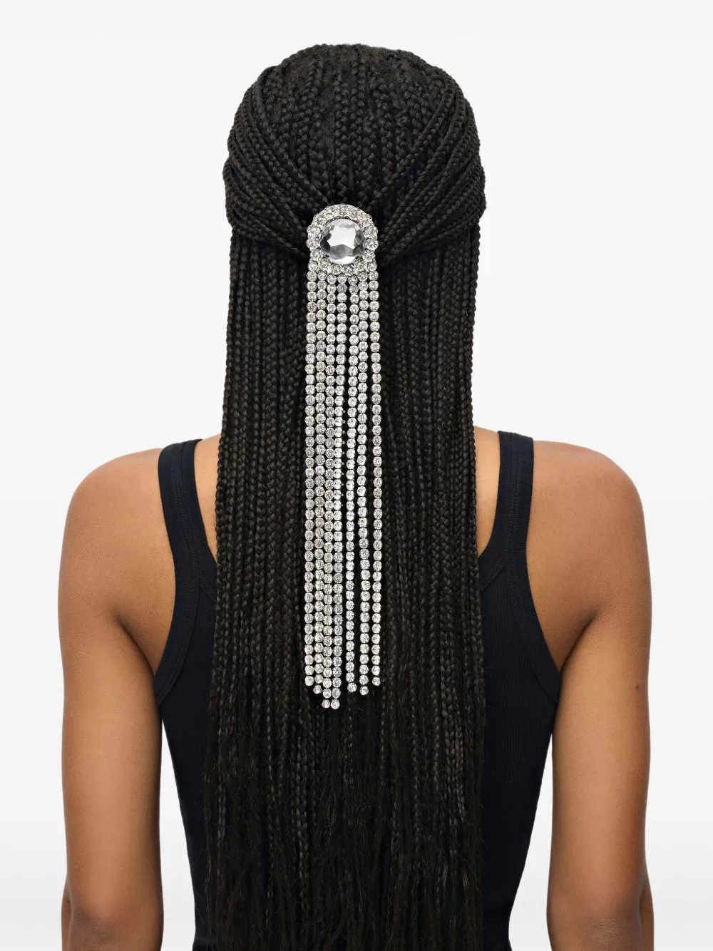 AREA crystal-fringe ponytail holder | Image 2