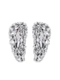 AREA crystal-cluster triangle earrings - Silver