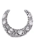 AREA crystal cluster choker necklace - Silver