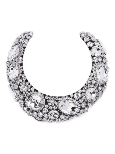 AREA crystal cluster choker necklace