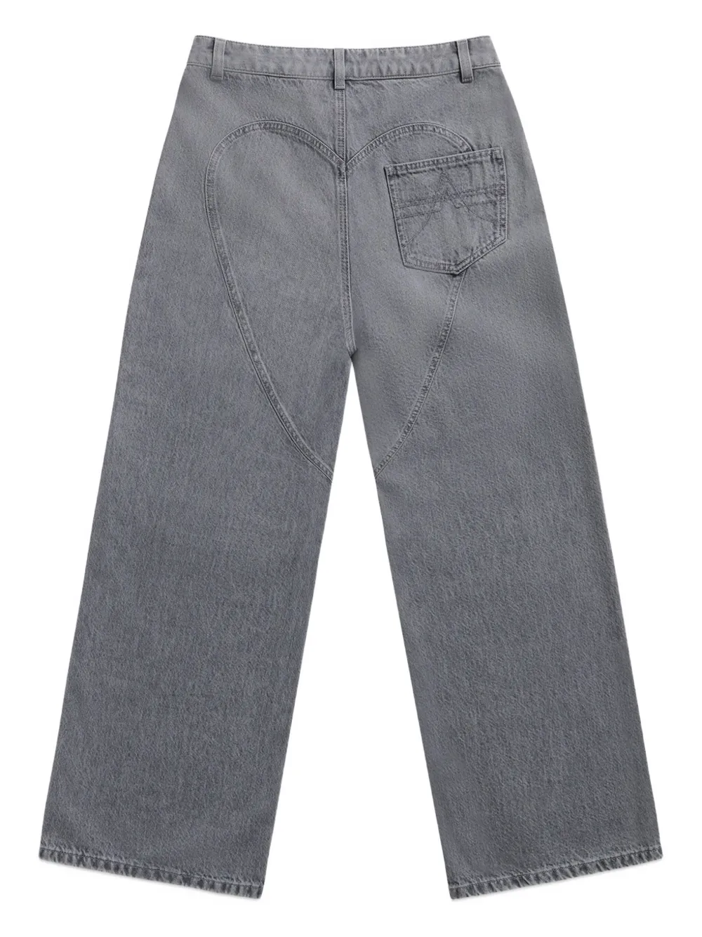 AREA Jeans verfraaid met kristallen Grijs