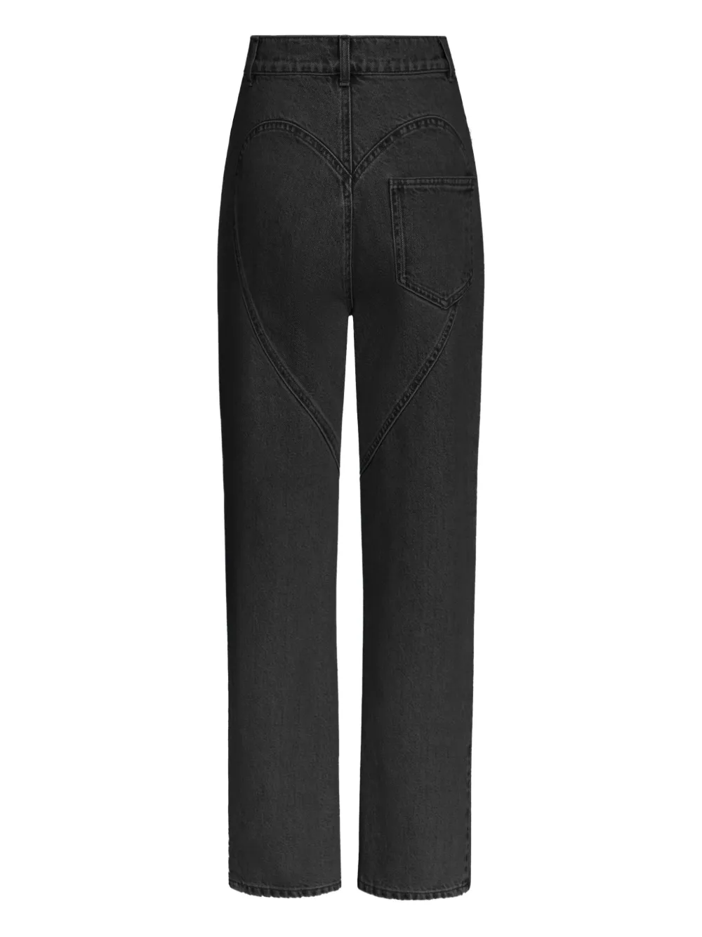 AREA crystal-heart jeans | Straight-Leg Jeans | Image 2
