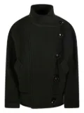 MARANT ÉTOILE Hanis high-neck buttoned coat - Green