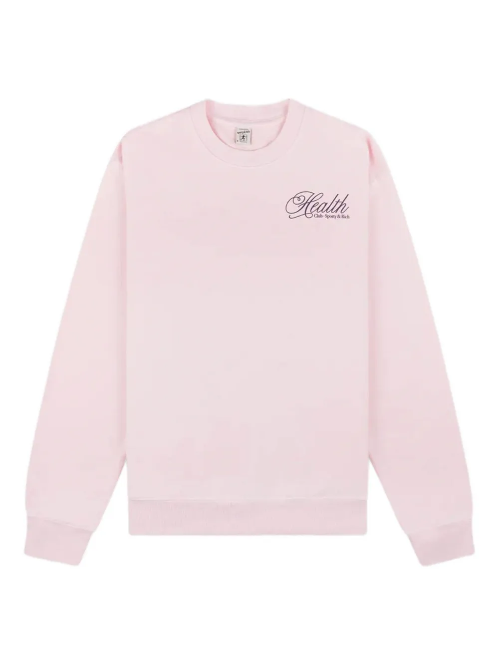 Sporty & Rich logo-print sweatshirt Roze